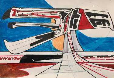 Print of Abstract Technology Drawings by Jim Harris