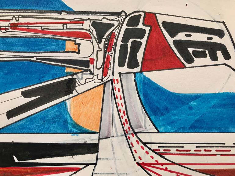 Original Technology Drawing by Jim Harris