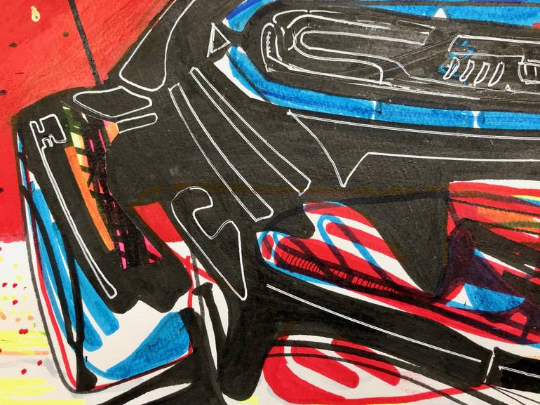 Original Abstract Technology Drawing by Jim Harris