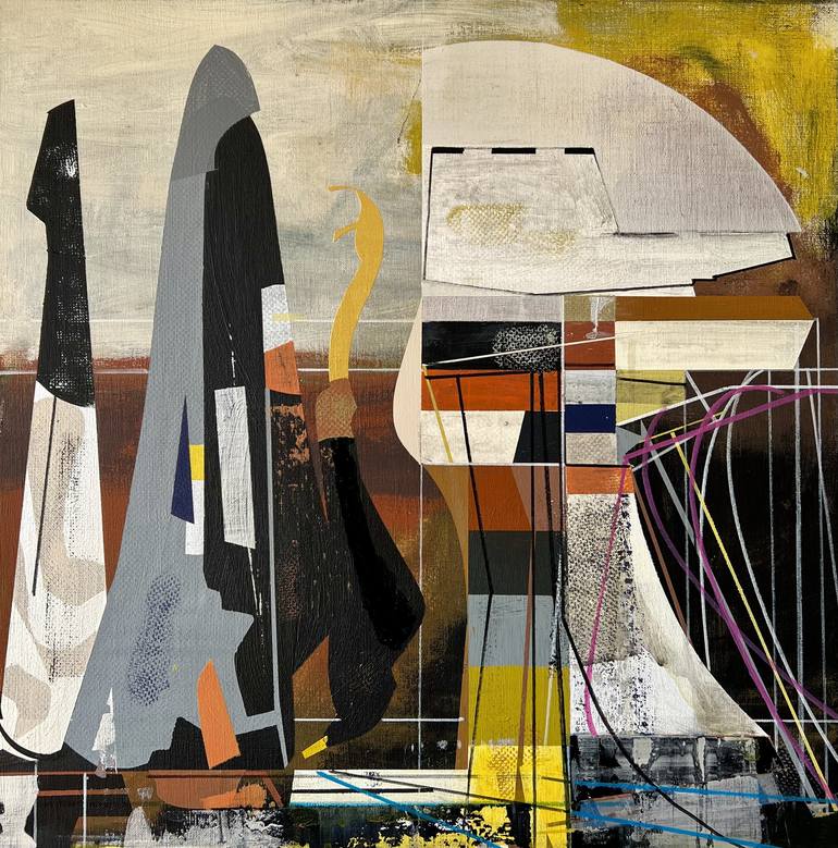 Original Abstract Science/Technology Paintings by Jim Harris