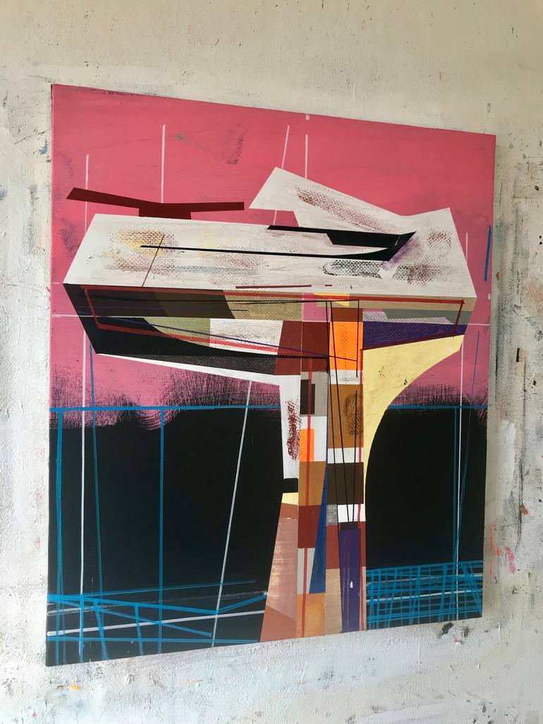Original Abstract Expressionism Abstract Painting by Jim Harris