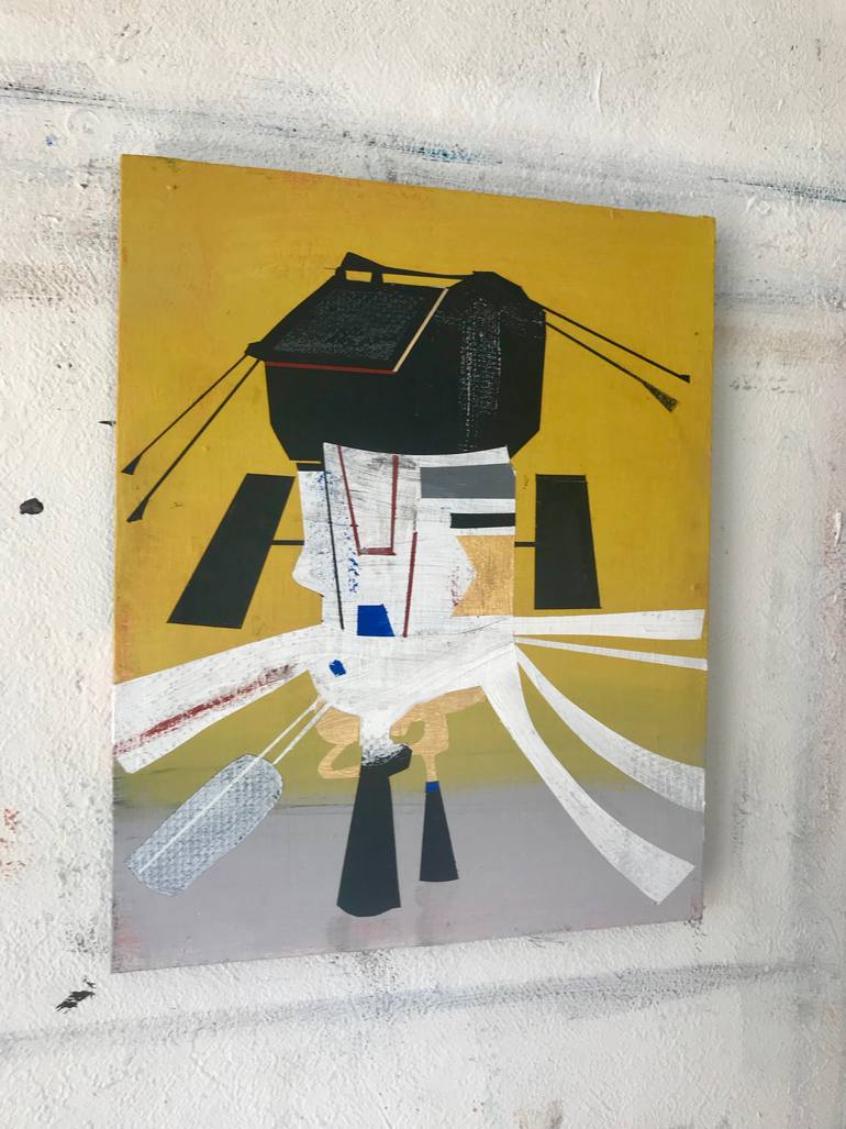 Original Abstract Science/Technology Painting by Jim Harris