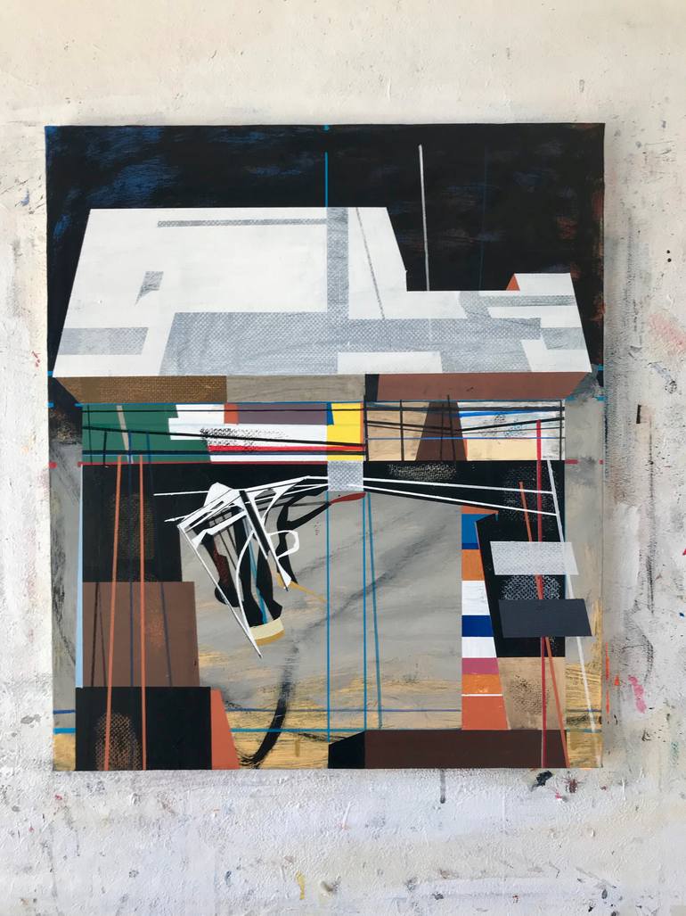 Original Abstract Expressionism Abstract Painting by Jim Harris