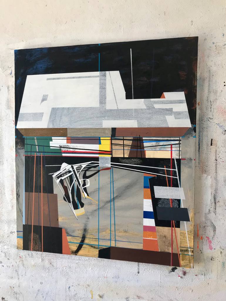 Original Abstract Expressionism Abstract Painting by Jim Harris