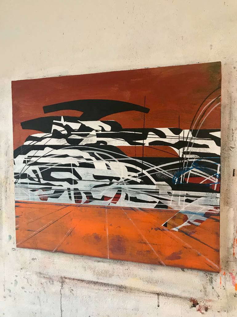 Original Abstract Expressionism Abstract Painting by Jim Harris