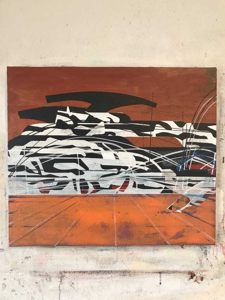 Original Abstract Expressionism Abstract Painting by Jim Harris