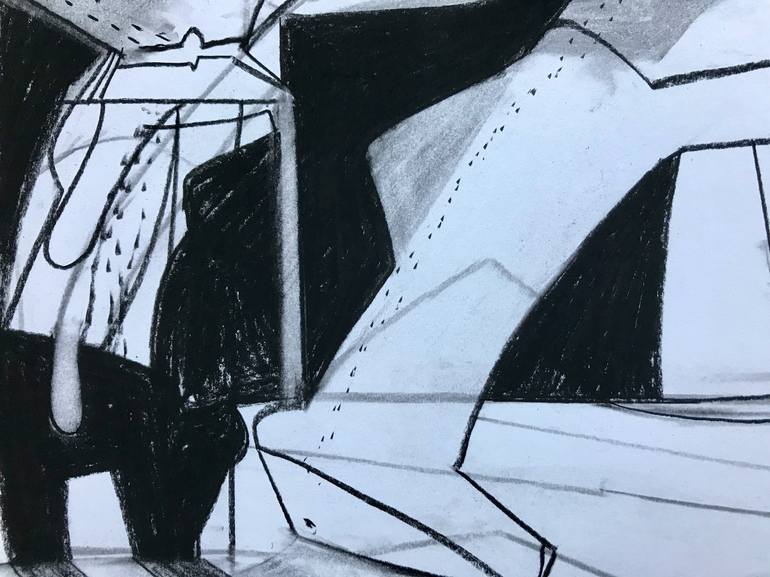 Original Abstract Drawing by Jim Harris