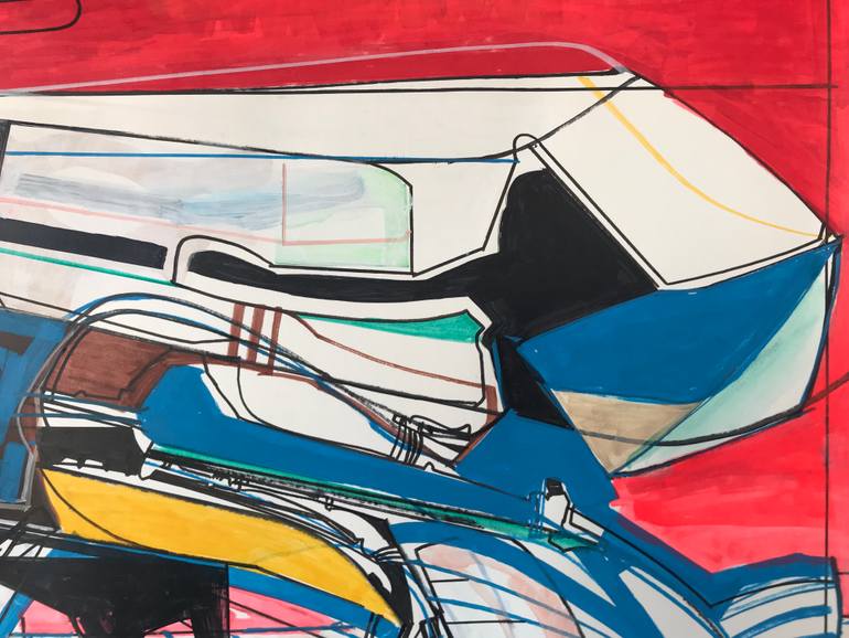 Original Abstract Expressionism Abstract Painting by Jim Harris