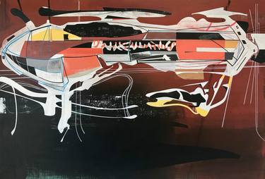Original Abstract Science/Technology Paintings by Jim Harris