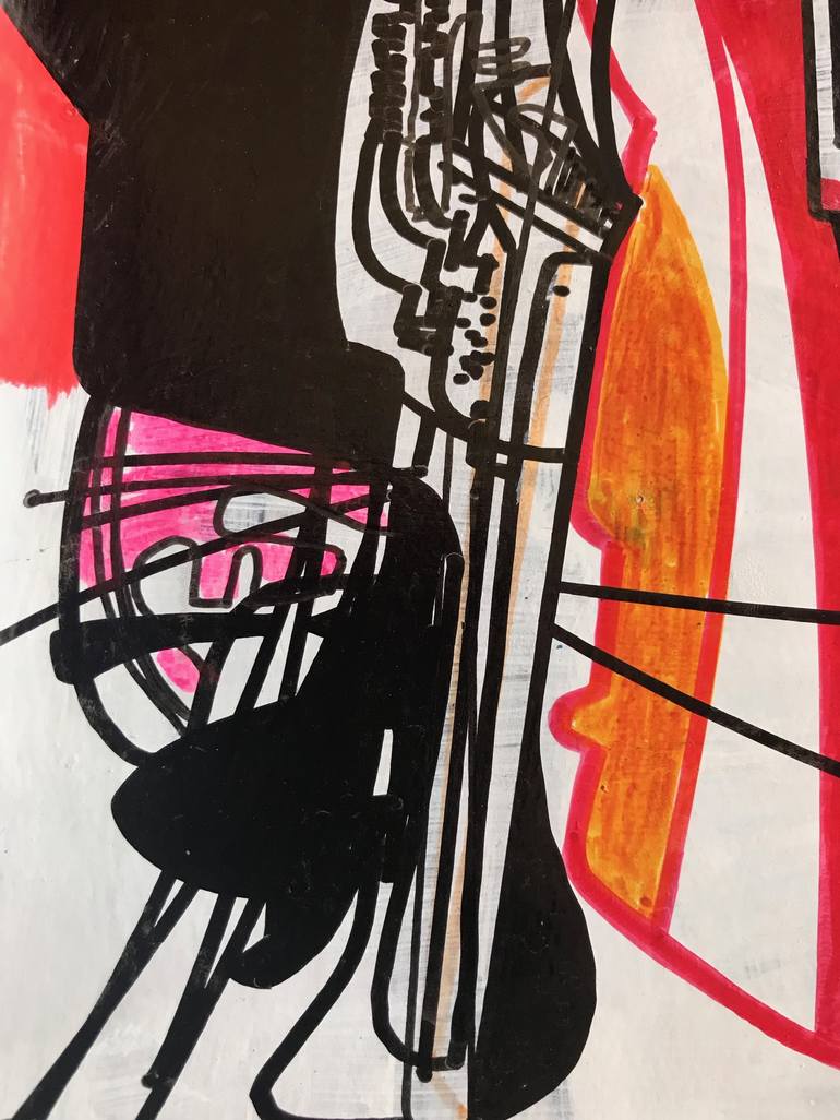 Original Abstract Technology Drawing by Jim Harris