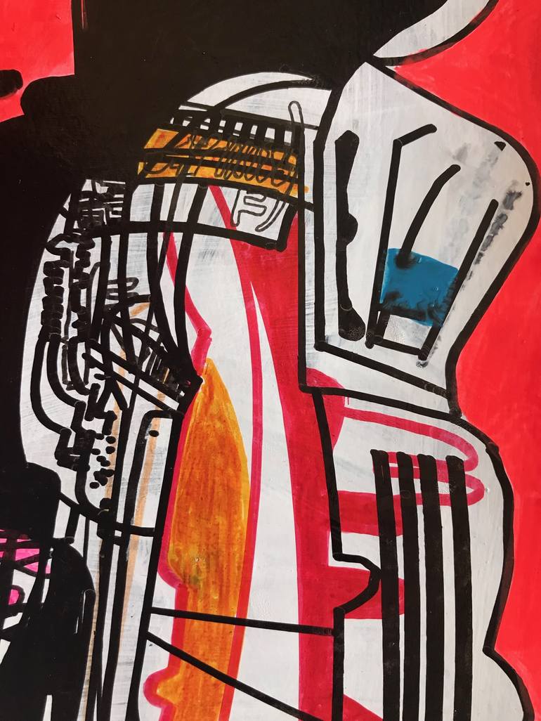 Original Abstract Technology Drawing by Jim Harris