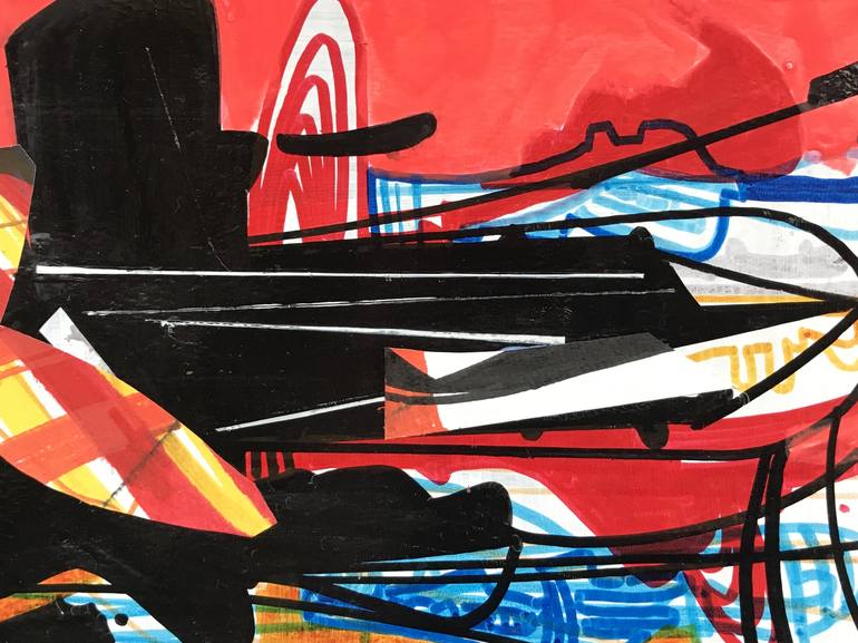 Original Abstract Technology Drawing by Jim Harris