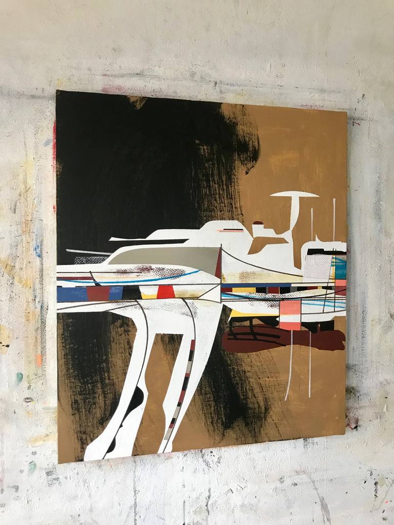 Original Abstract Expressionism Abstract Painting by Jim Harris