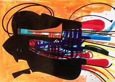 Original Abstract Expressionism Abstract Drawings by Jim Harris