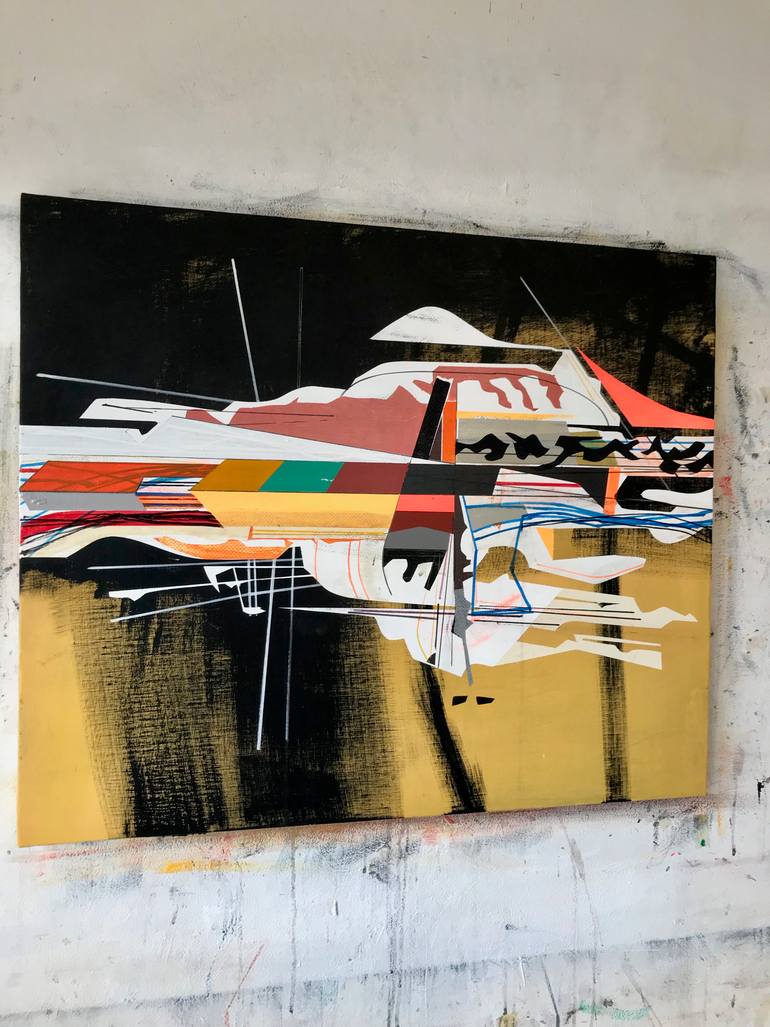 Original Abstract Expressionism Abstract Painting by Jim Harris