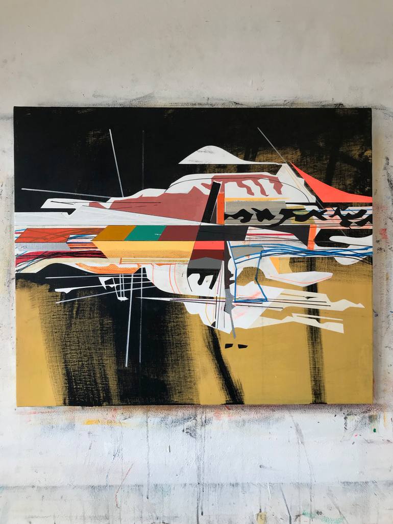 Original Abstract Expressionism Abstract Painting by Jim Harris