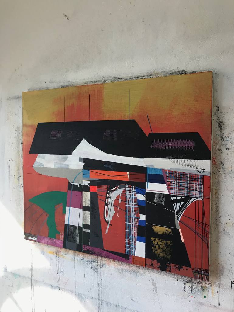 Original Abstract Expressionism Abstract Painting by Jim Harris