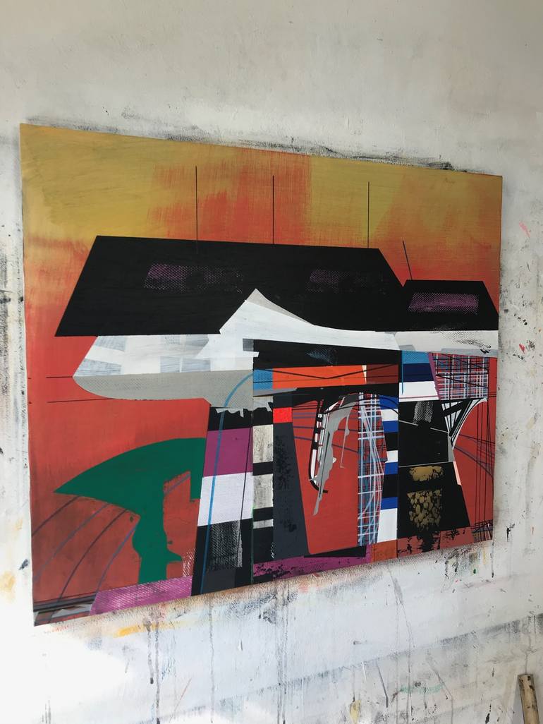 Original Abstract Expressionism Abstract Painting by Jim Harris