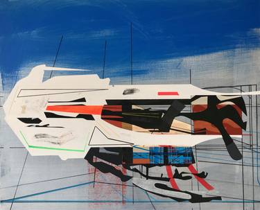 Original Abstract Technology Paintings by Jim Harris