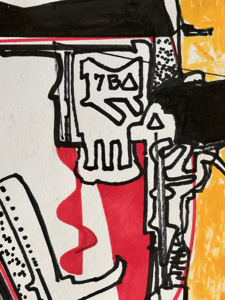 Original Abstract Technology Drawing by Jim Harris