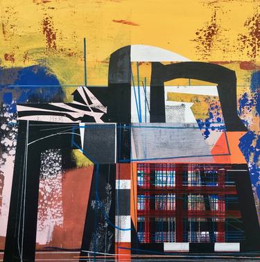 Print of Abstract Architecture Paintings by Jim Harris