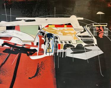 Original Abstract Technology Paintings by Jim Harris