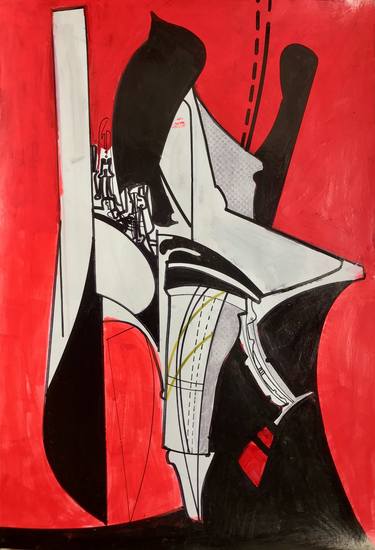 Original Abstract Expressionism Abstract Drawings by Jim Harris