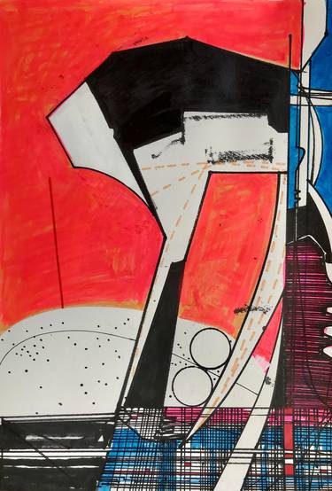 Print of Abstract Science/Technology Drawings by Jim Harris