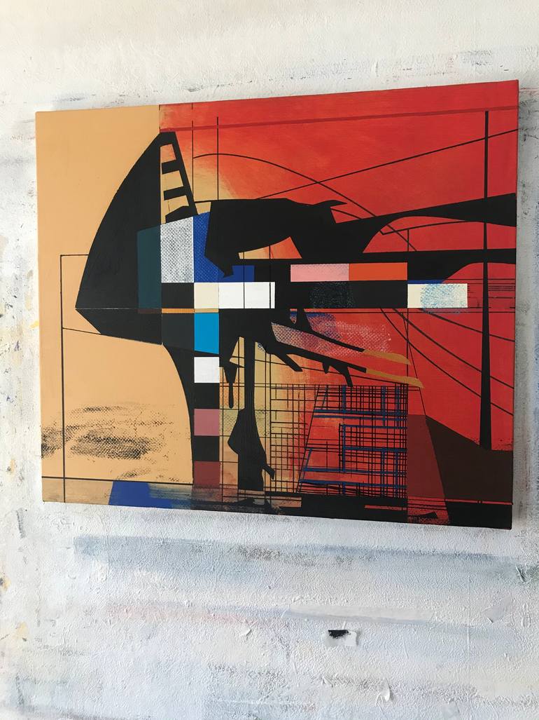 Original Abstract Expressionism Abstract Painting by Jim Harris