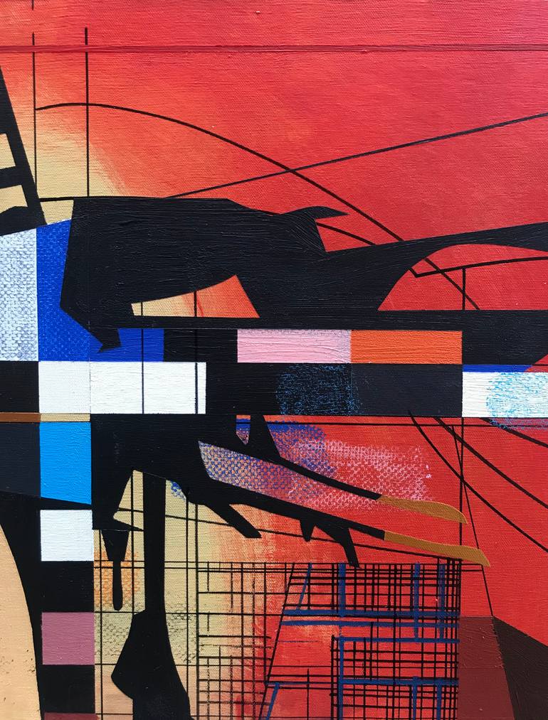 Original Abstract Expressionism Abstract Painting by Jim Harris