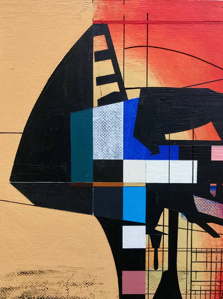 Original Abstract Expressionism Abstract Painting by Jim Harris