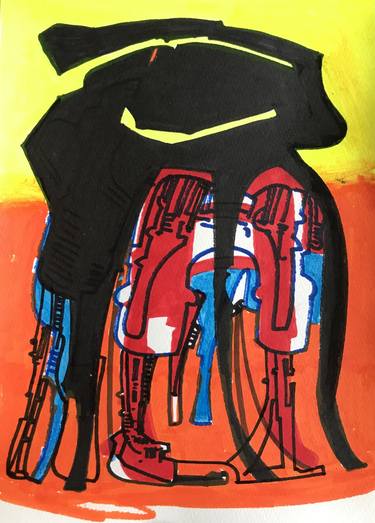 Original Abstract Technology Drawings by Jim Harris