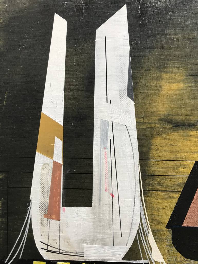 Original Abstract Technology Painting by Jim Harris
