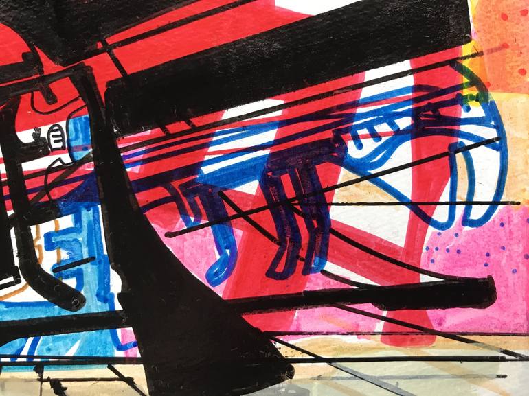 Original Abstract Technology Drawing by Jim Harris