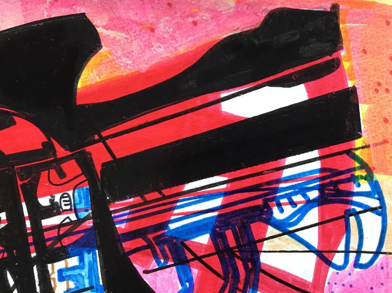 Original Abstract Technology Drawing by Jim Harris