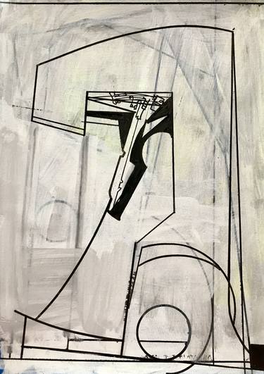 Print of Abstract Science/Technology Drawings by Jim Harris