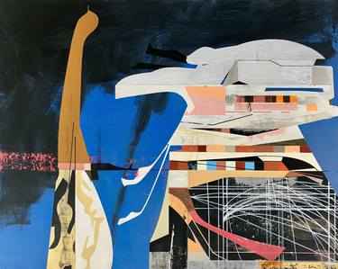 Original Abstract Architecture Paintings by Jim Harris
