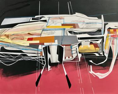 Original Abstract Expressionism Architecture Paintings by Jim Harris