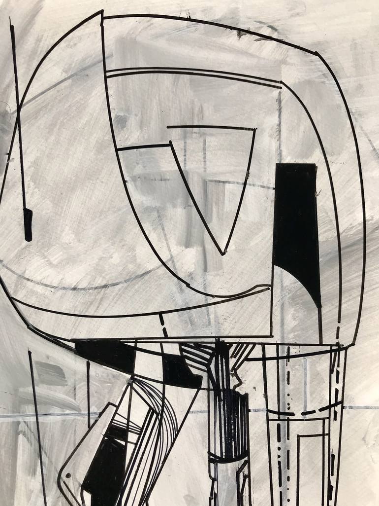 Original Abstract Technology Drawing by Jim Harris