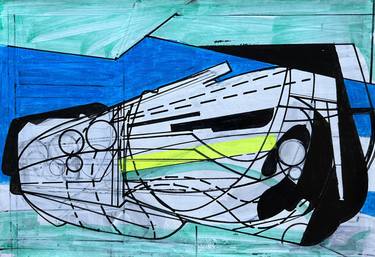 Original Abstract Technology Drawings by Jim Harris