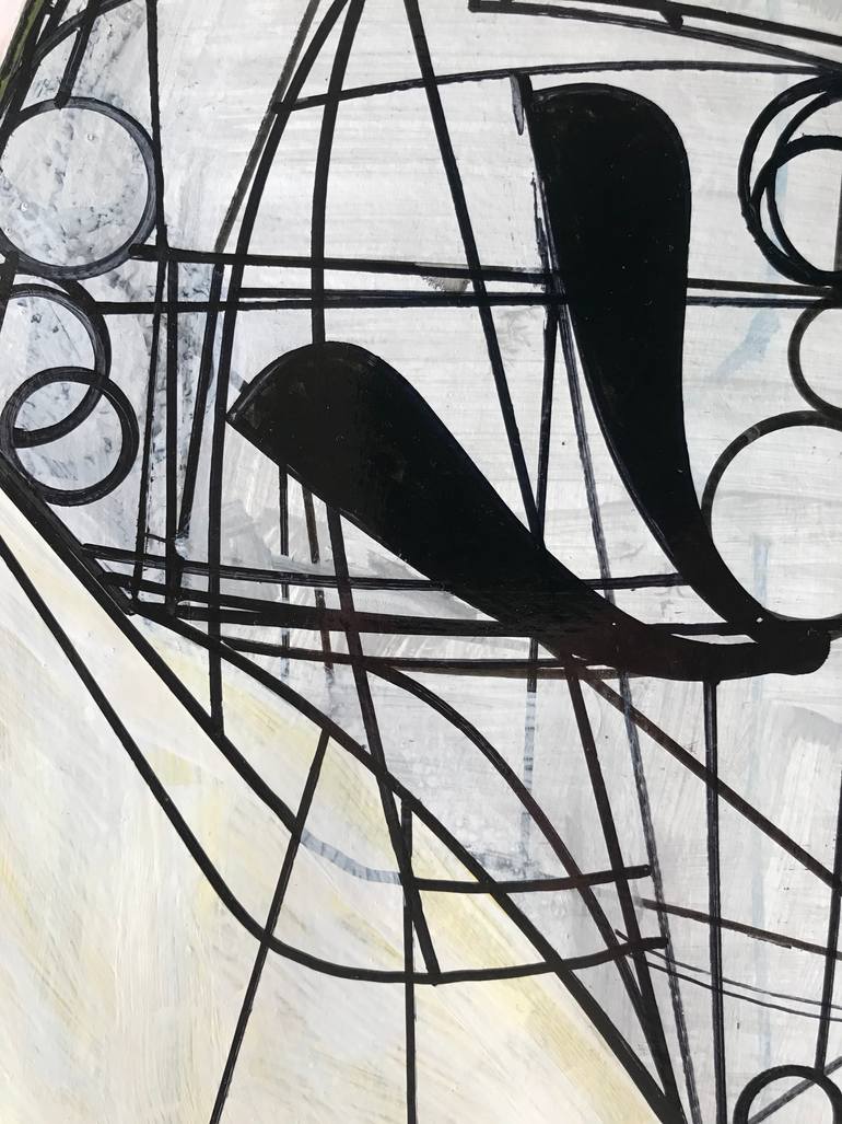 Original Abstract Architecture Drawing by Jim Harris