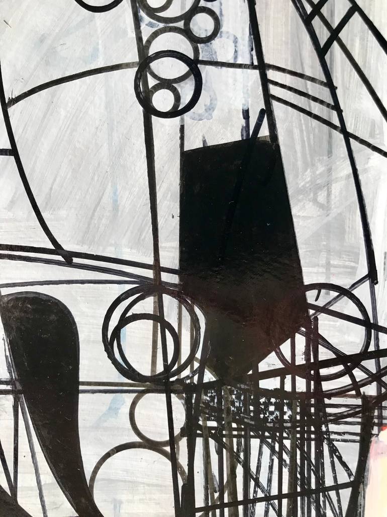 Original Abstract Architecture Drawing by Jim Harris