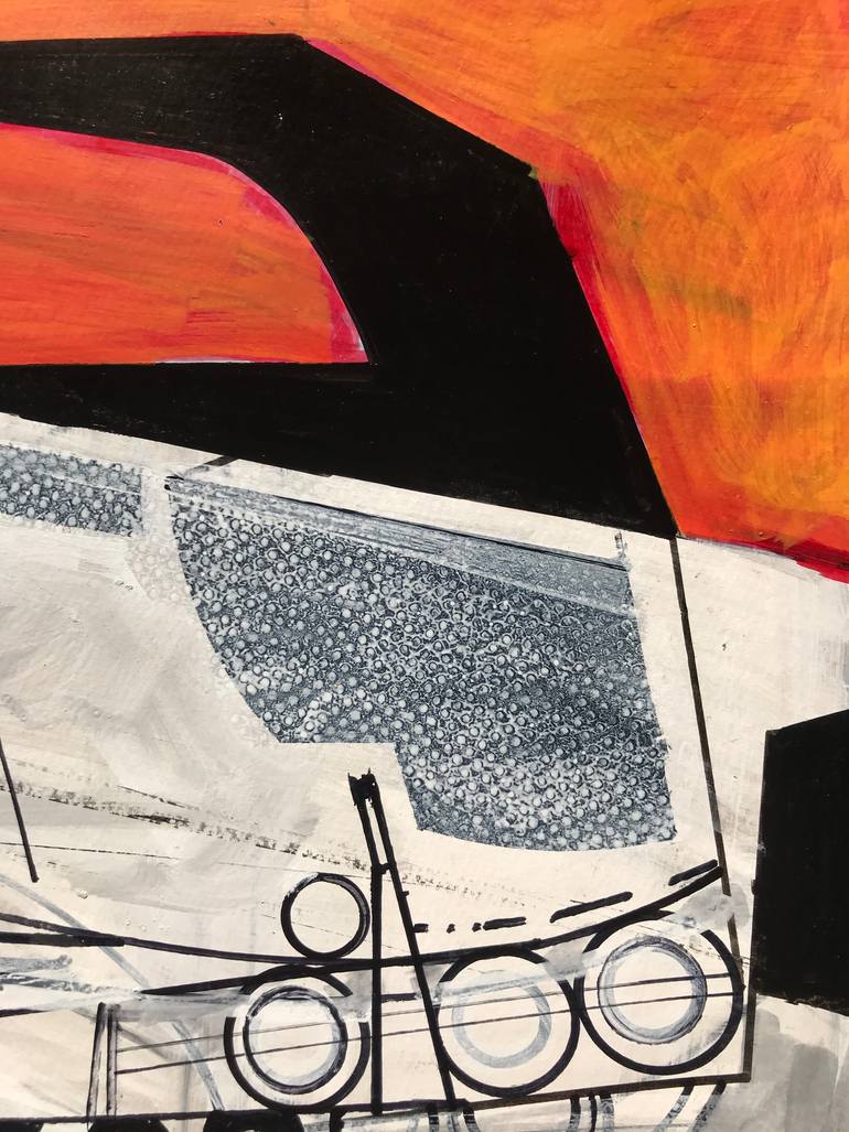 Original Abstract Science/Technology Drawing by Jim Harris