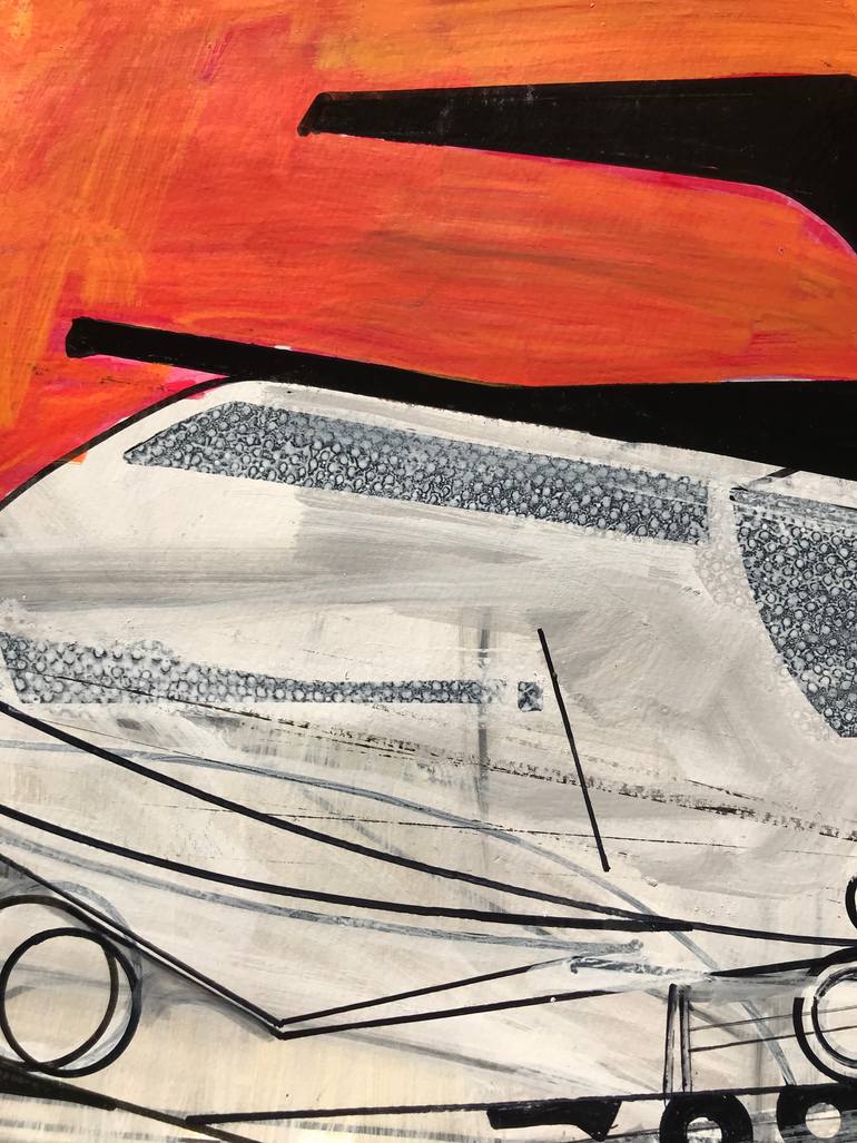 Original Abstract Science/Technology Drawing by Jim Harris