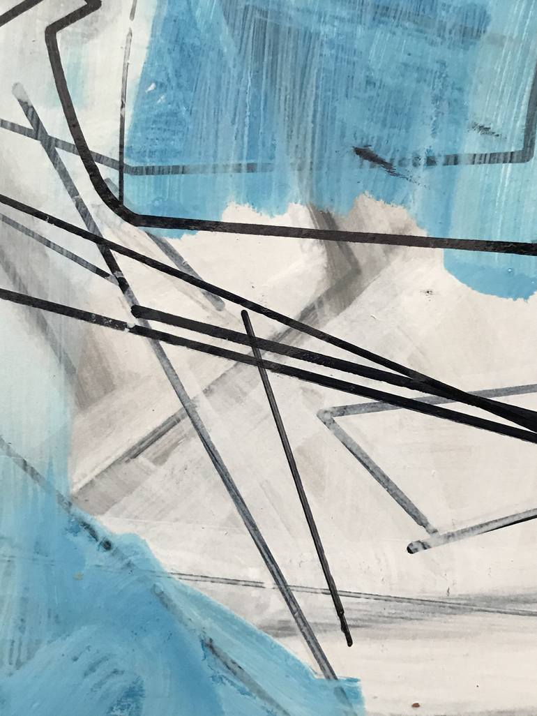 Original Abstract Architecture Drawing by Jim Harris