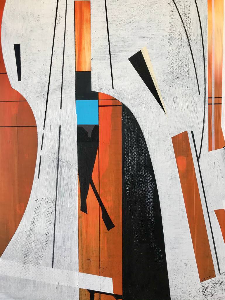 Original Abstract Architecture Painting by Jim Harris