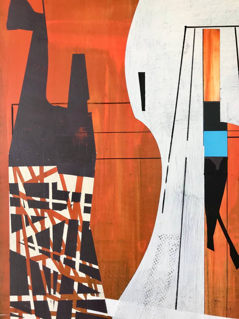 Original Abstract Architecture Painting by Jim Harris