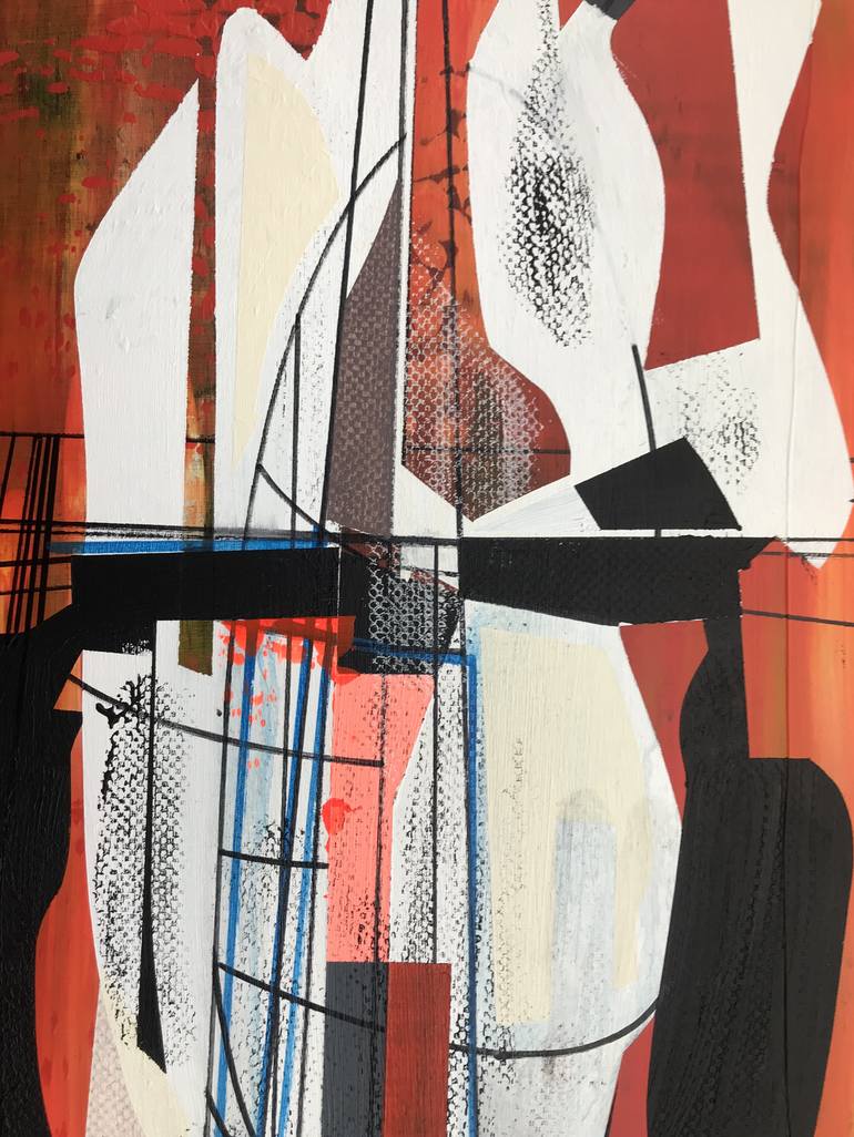 Original Abstract Architecture Painting by Jim Harris