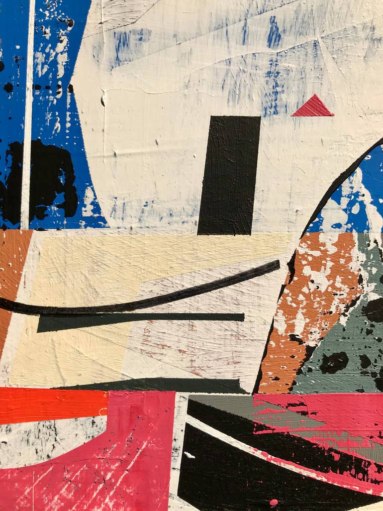 Original Abstract Architecture Painting by Jim Harris