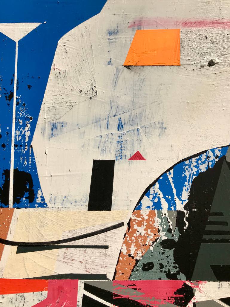 Original Abstract Architecture Painting by Jim Harris